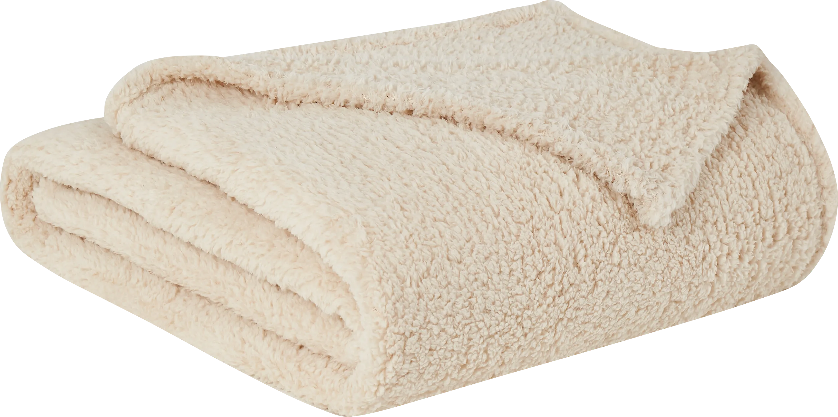 Kids Plush Cloud Ivory Twin XL Blanket - Thumbnail - Image 1