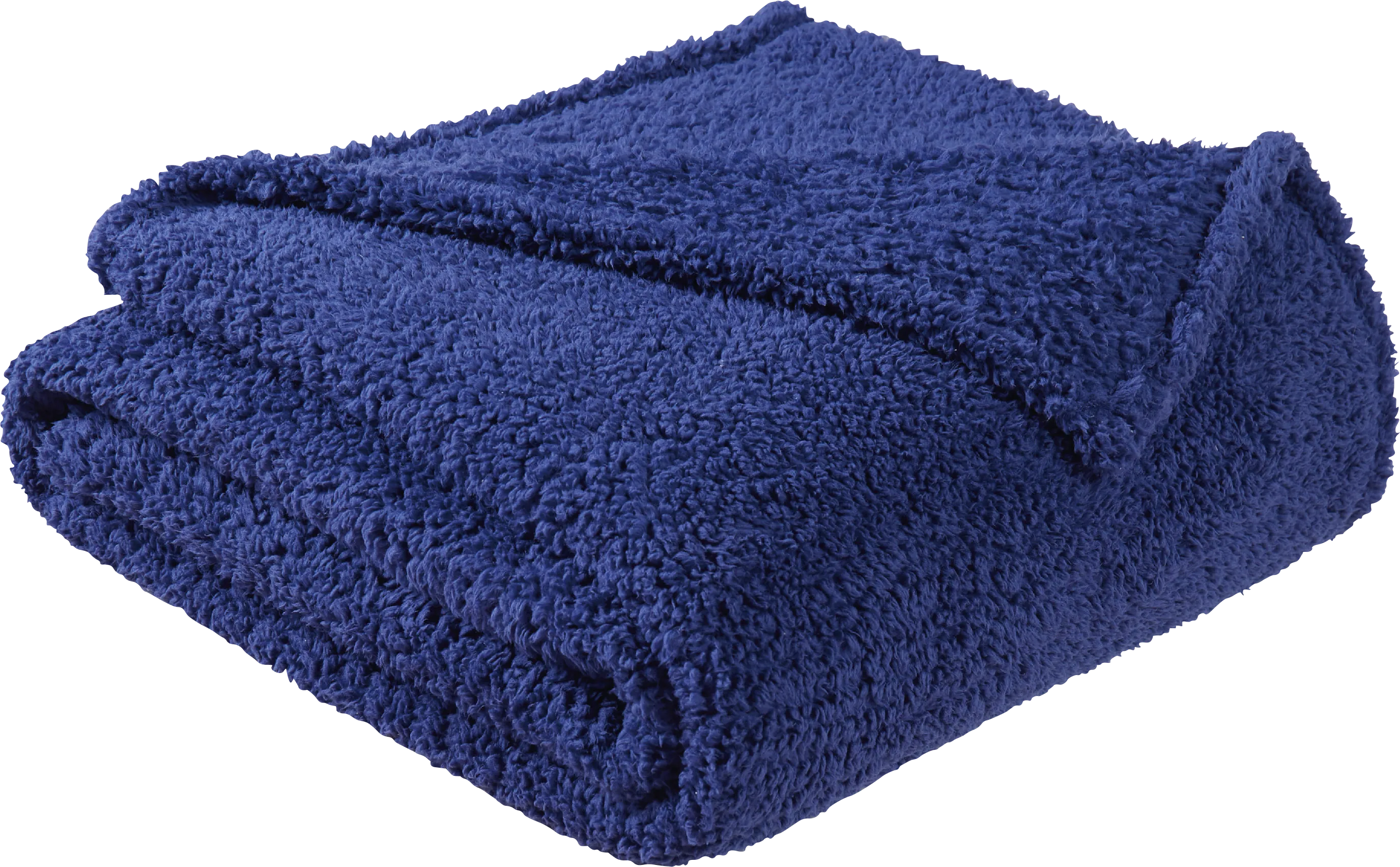 Kids Plush Cloud Navy Twin XL Blanket - Thumbnail - Image 1
