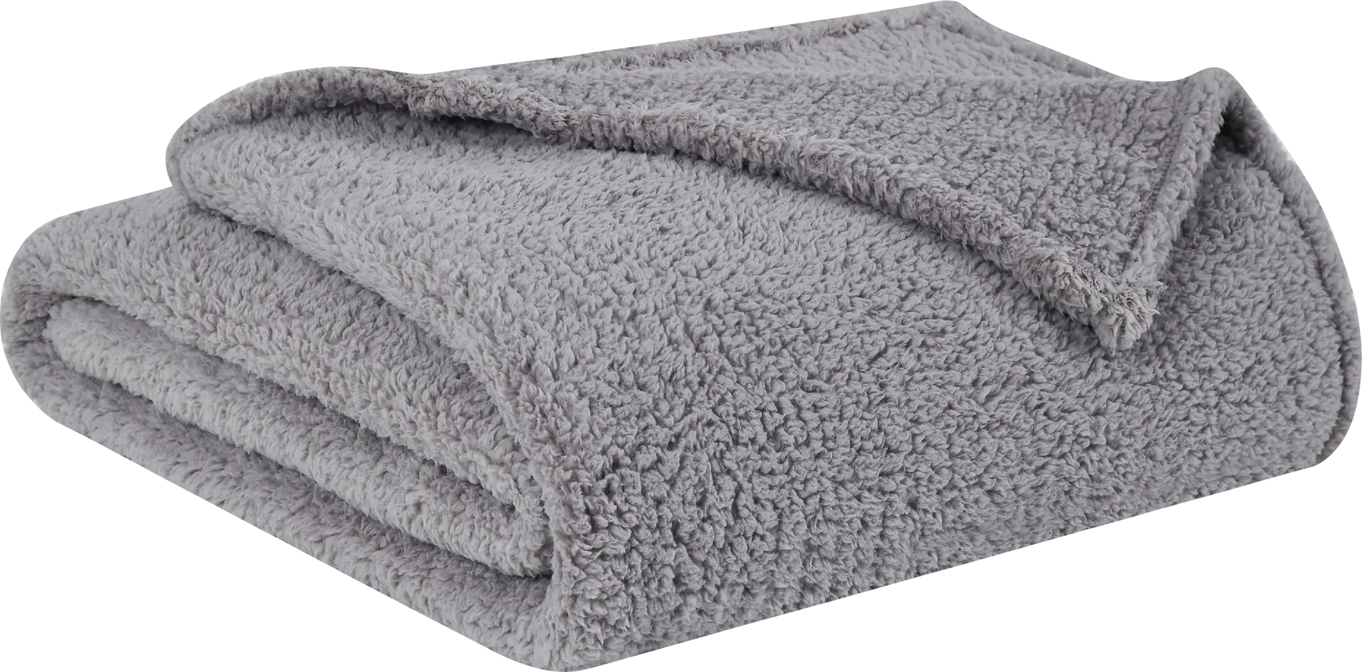 Kids Plush Cloud Gray Full/Queen Blanket