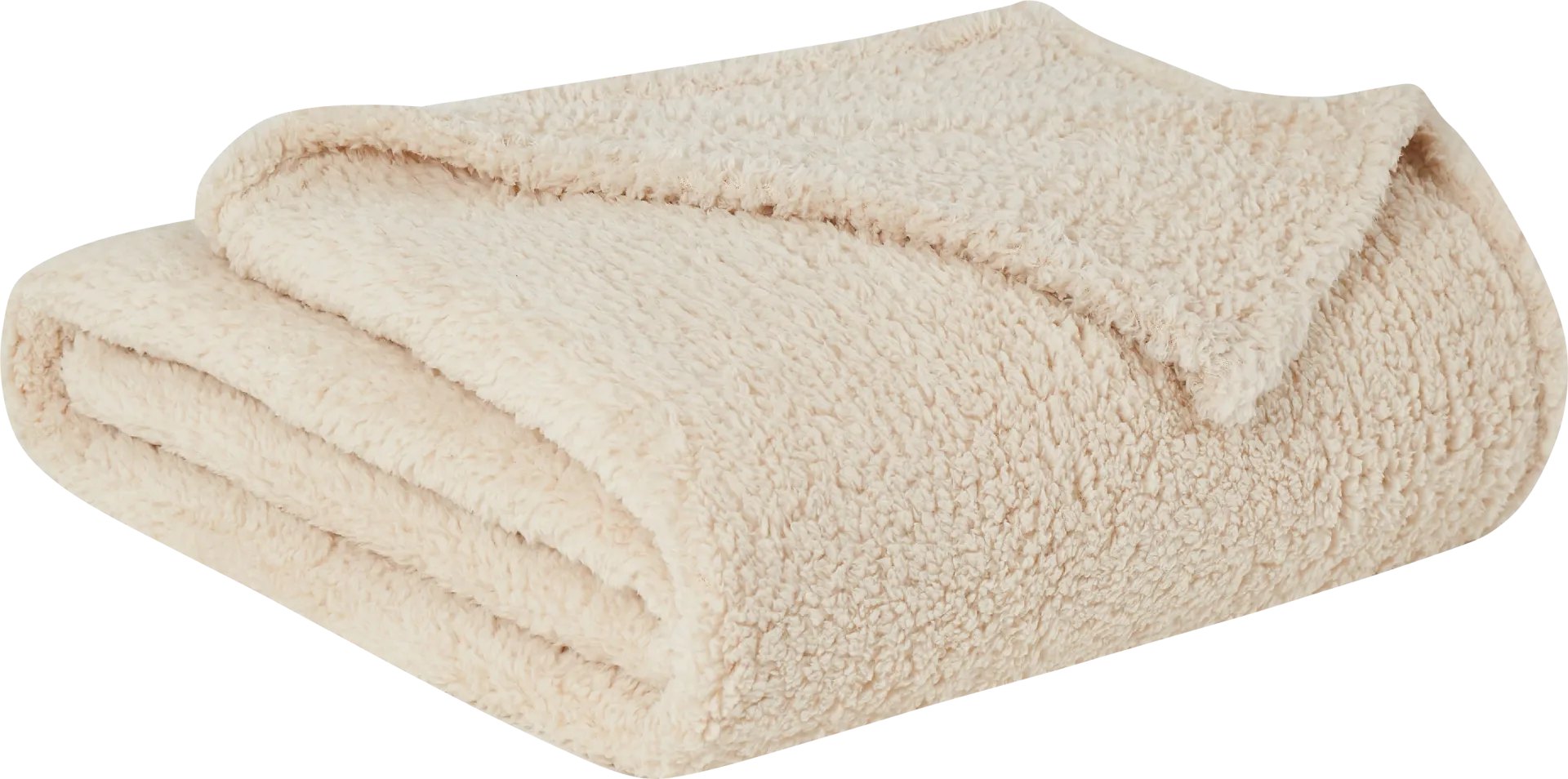 Kids Plush Cloud Ivory Full/Queen Blanket - Image 1