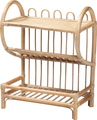 Yawkey Brown 3-Tier Display Shelf