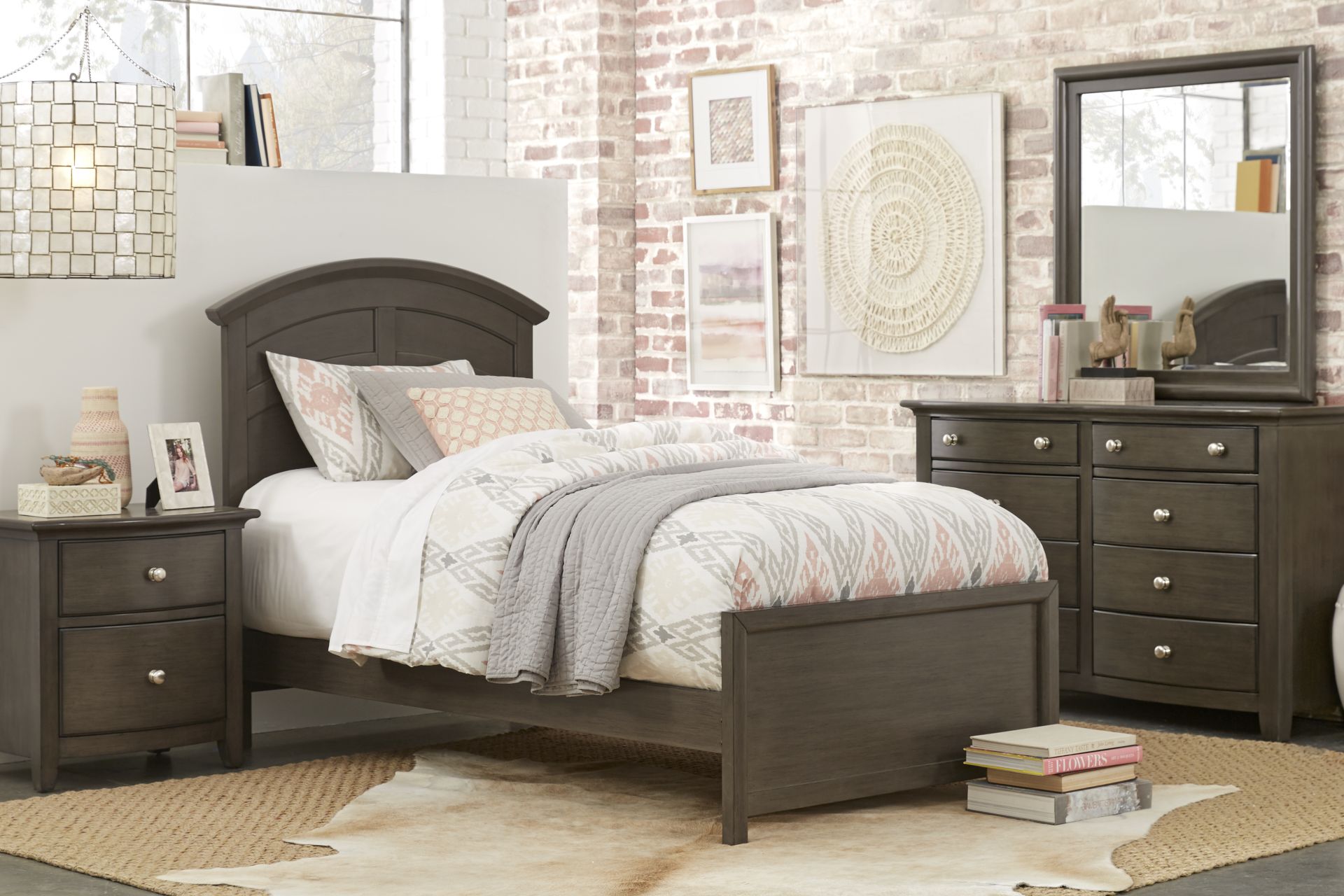 Kids Santa Cruz Gray 5 Pc Twin Panel Bedroom - Image 1