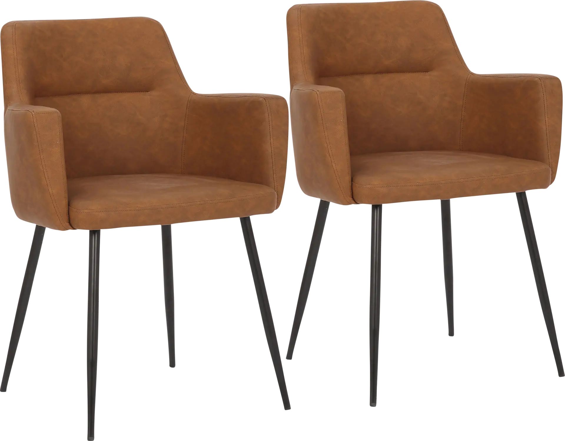 Waldman Camel Arm Chair, Set of 2