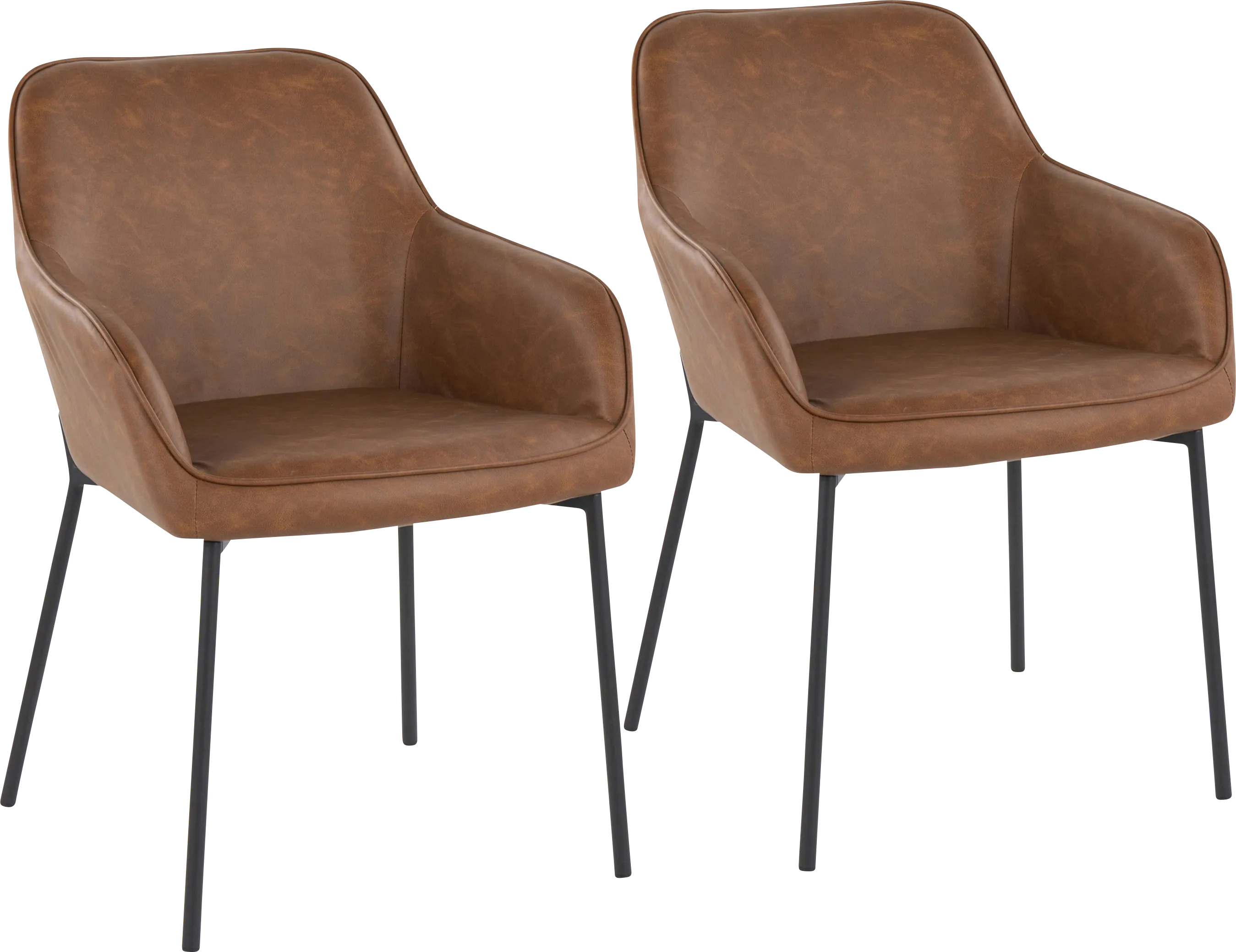 Springmire II Camel Dining Chair Set of 2 - Thumbnail - Image 1
