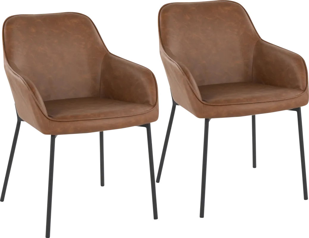 Springmire II Camel Dining Chair Set of 2