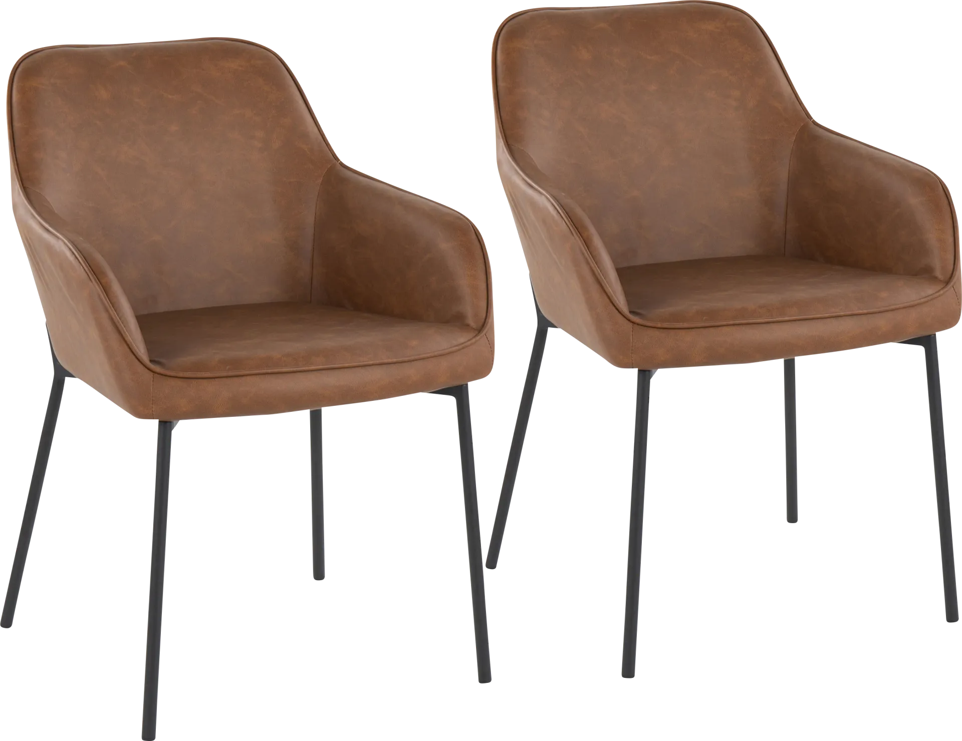 Springmire II Camel Dining Chair Set of 2 - Image 1