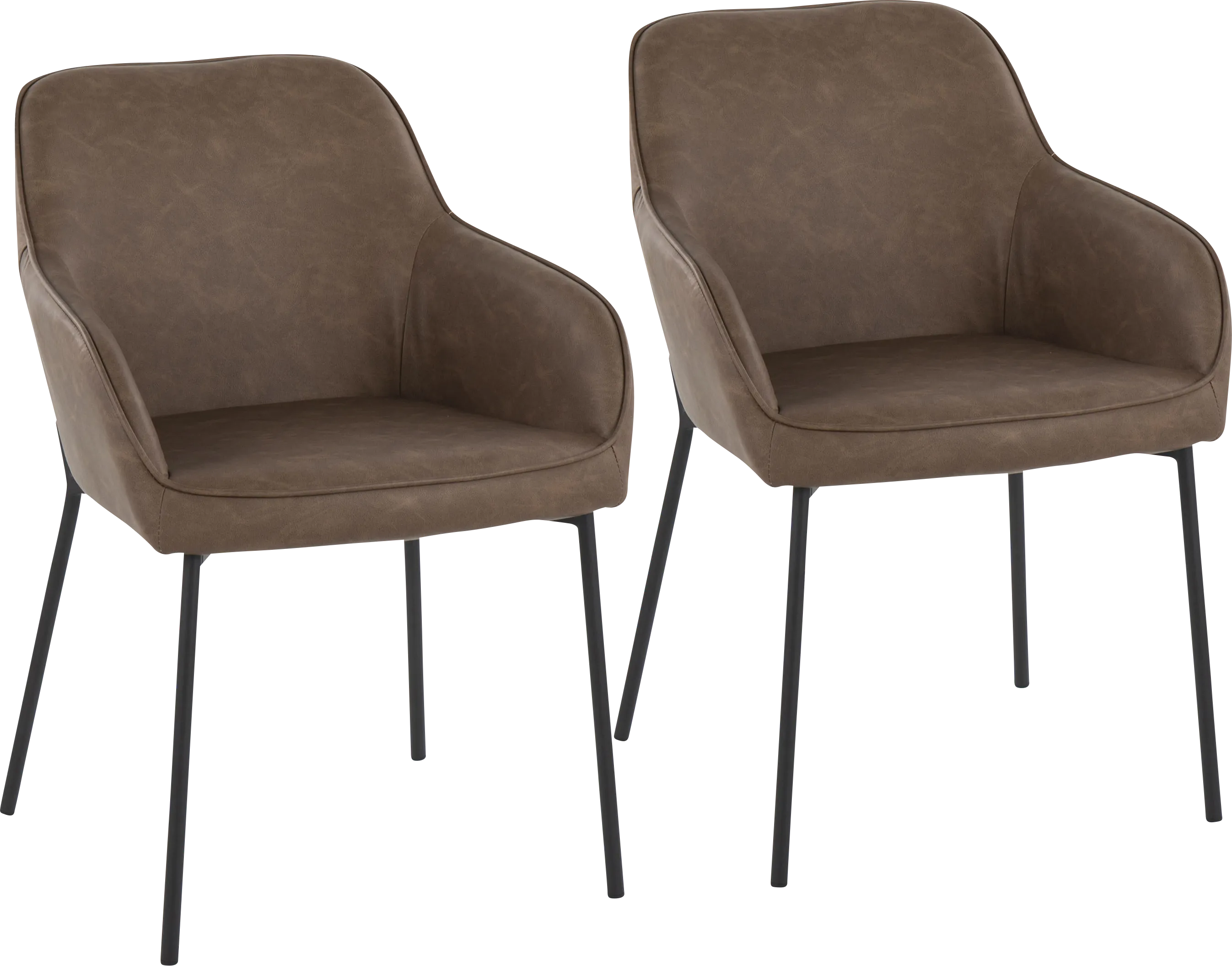 Springmire II Espresso Dining Chair Set of 2 - Thumbnail - Image 1