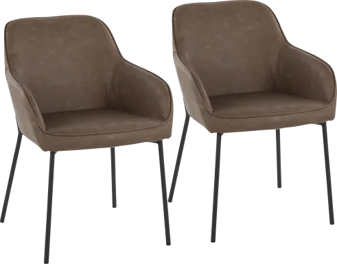 Springmire II Espresso Dining Chair Set of 2