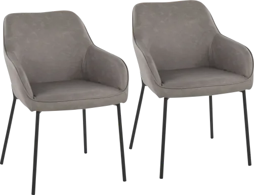 Springmire II Gray Dining Chair Set of 2