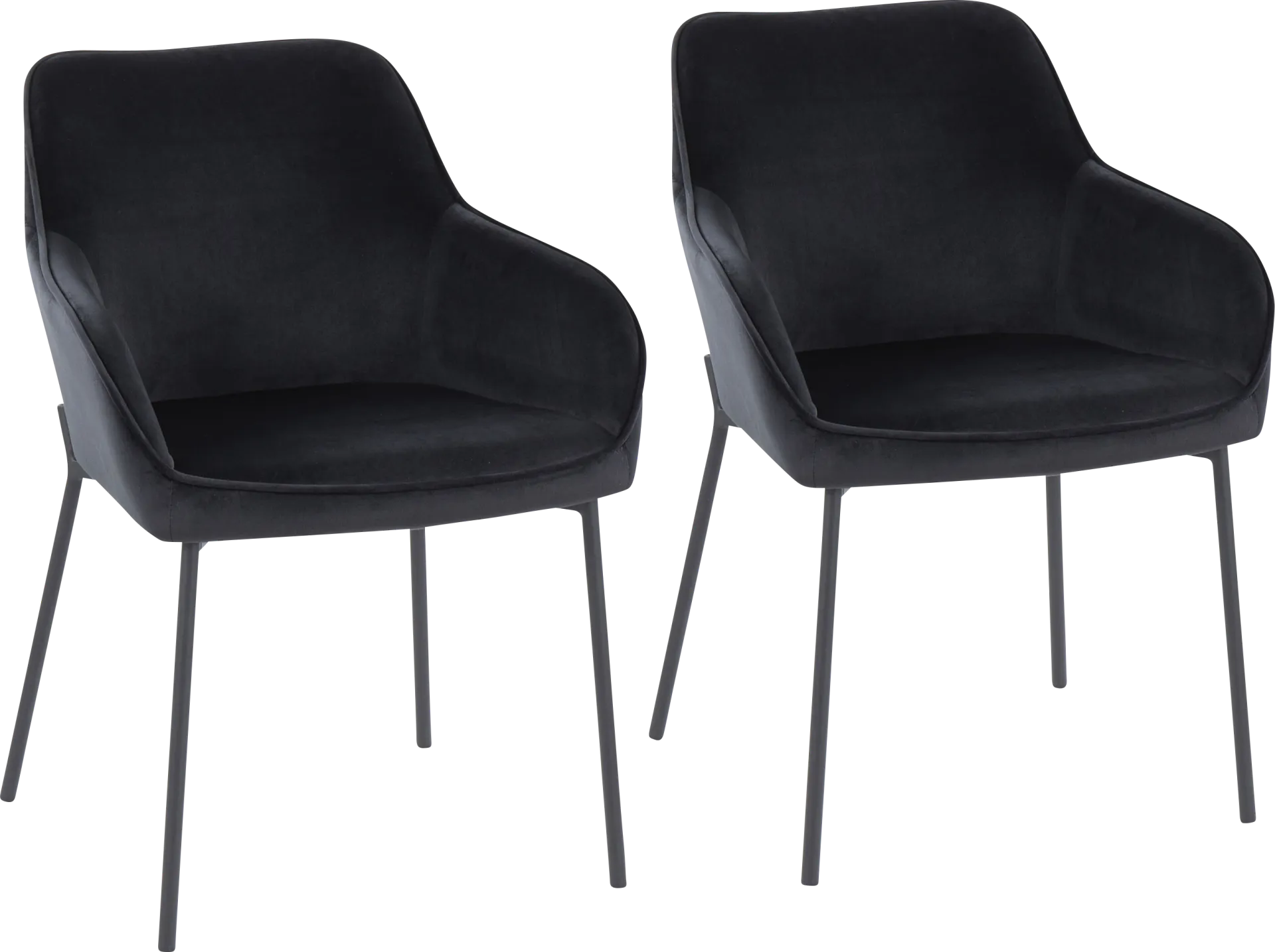 Springmire II Black Dining Chair Set of 2 - Image 1