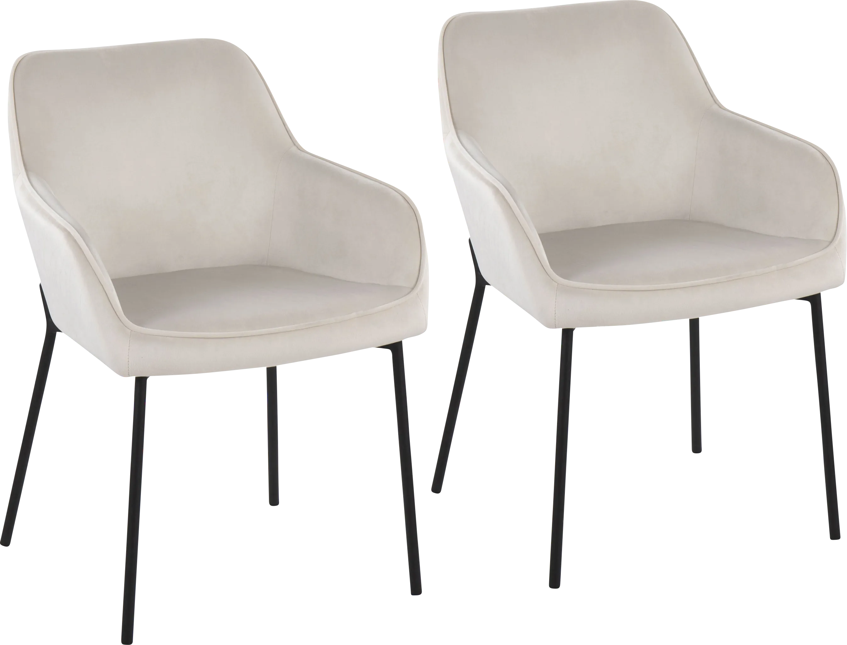 Springmire II Cream Dining Chair Set of 2 - Thumbnail - Image 1