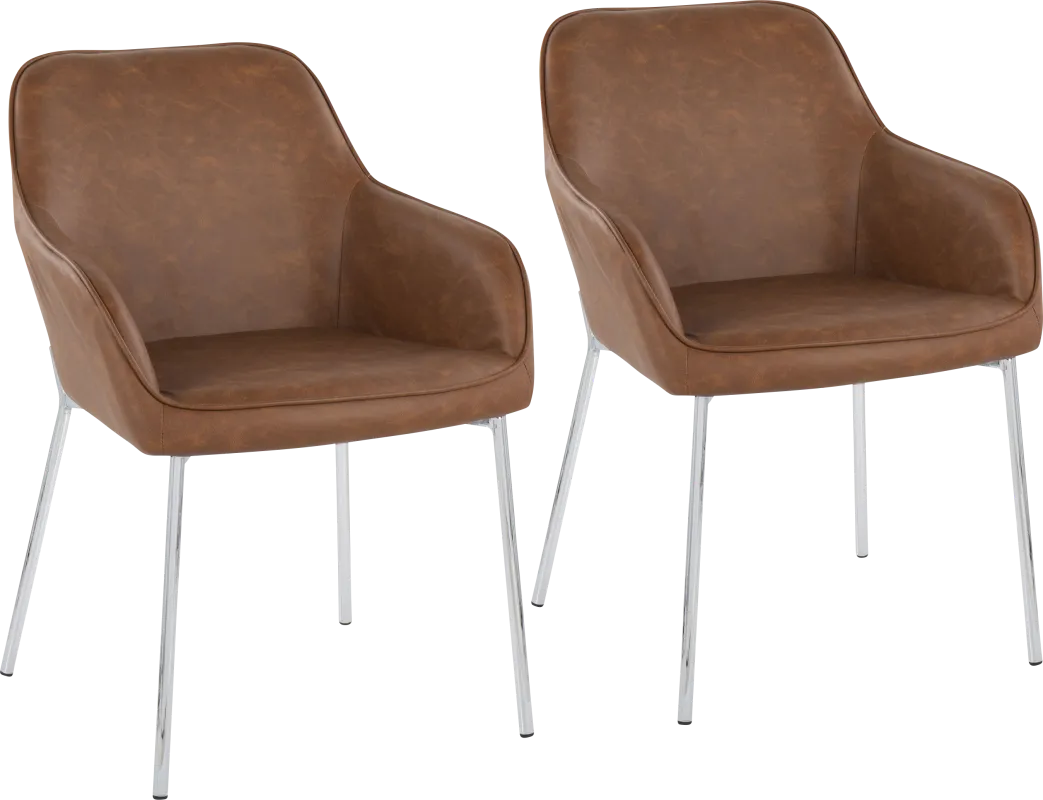 Springmire III Camel Dining Chair Set of 2
