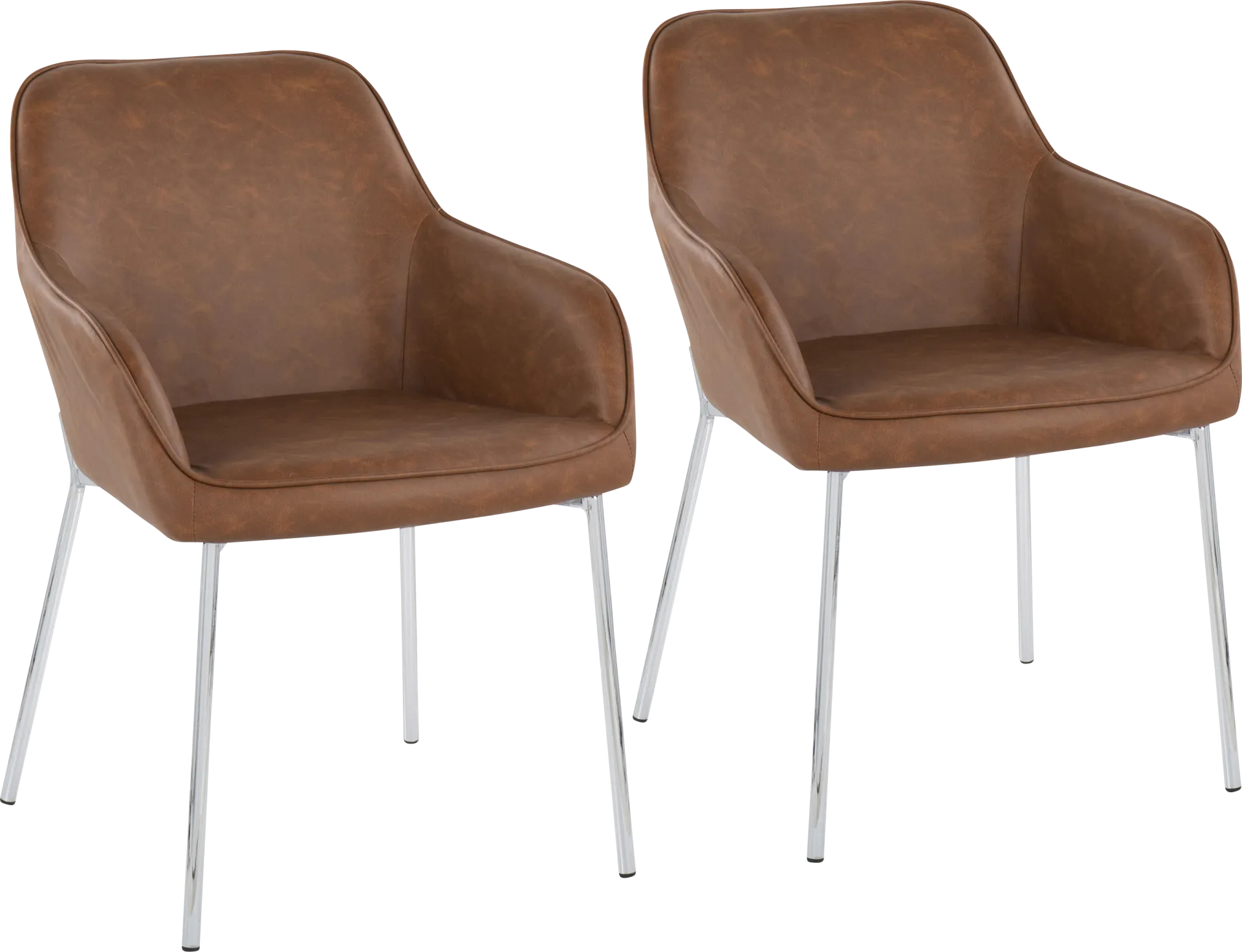 Springmire III Camel Dining Chair Set of 2 - Image 1