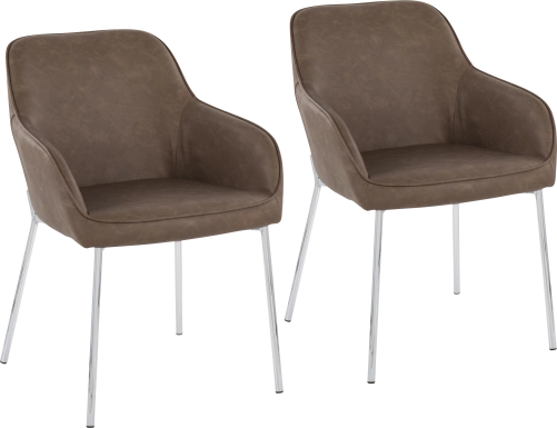 Springmire III Espresso Dining Chair Set of 2