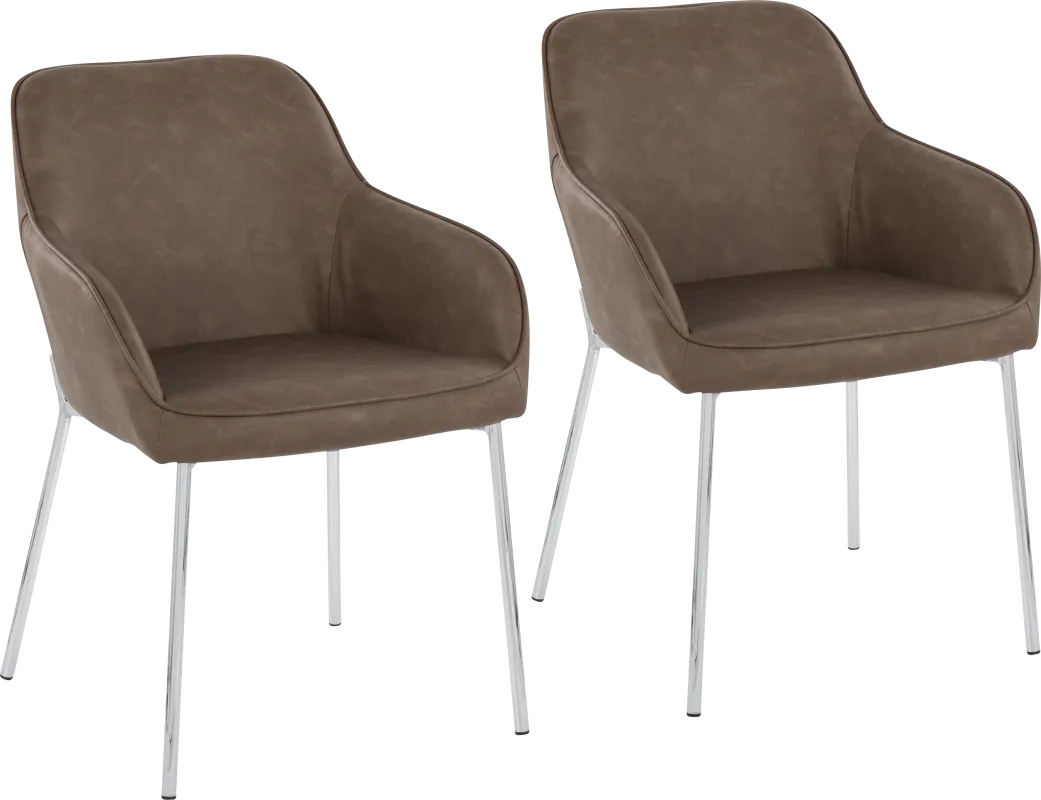 Springmire III Espresso Dining Chair Set of 2