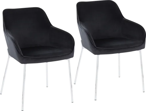 Springmire III Black Dining Chair Set of 2