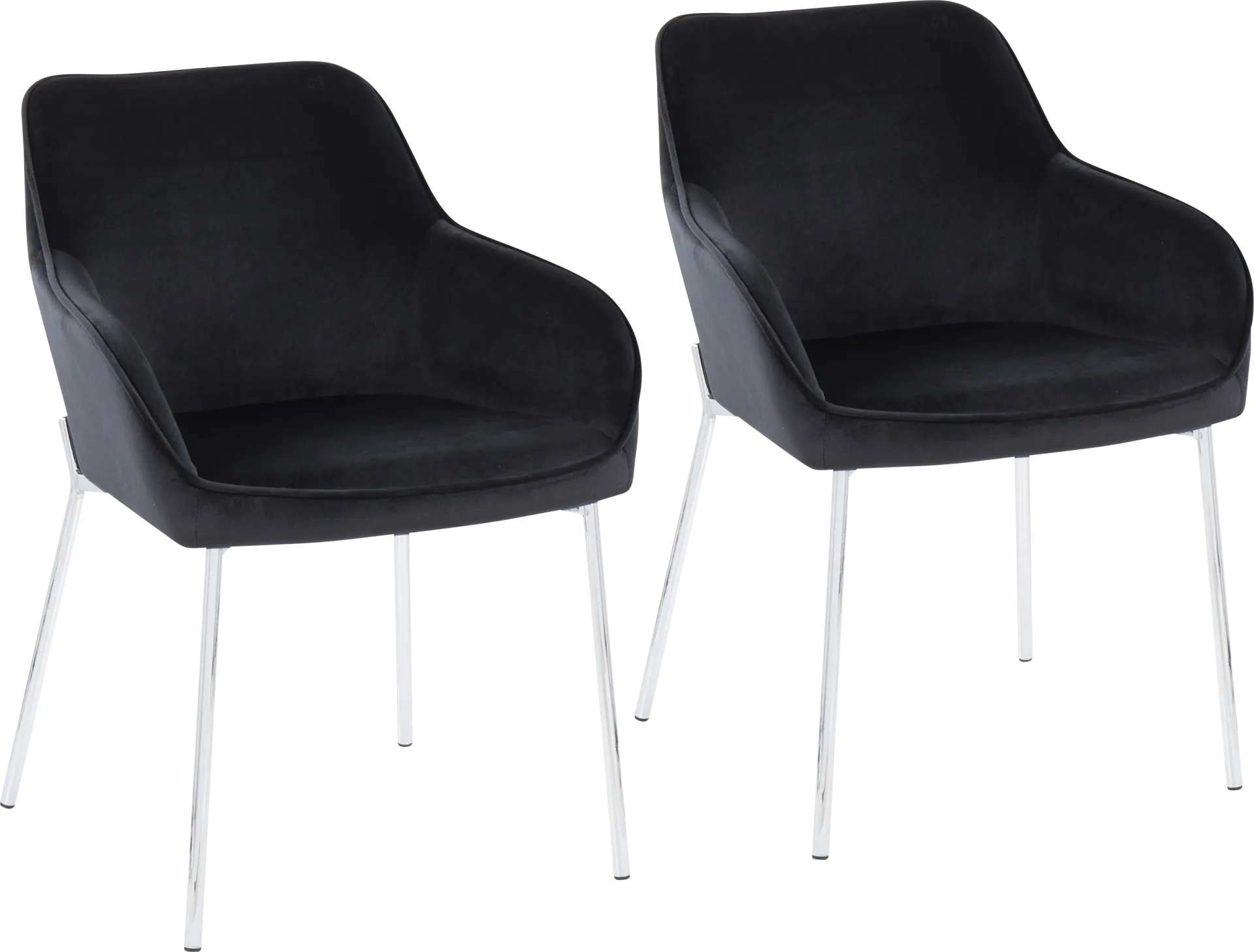 Springmire III Black Dining Chair Set of 2 - Image 1