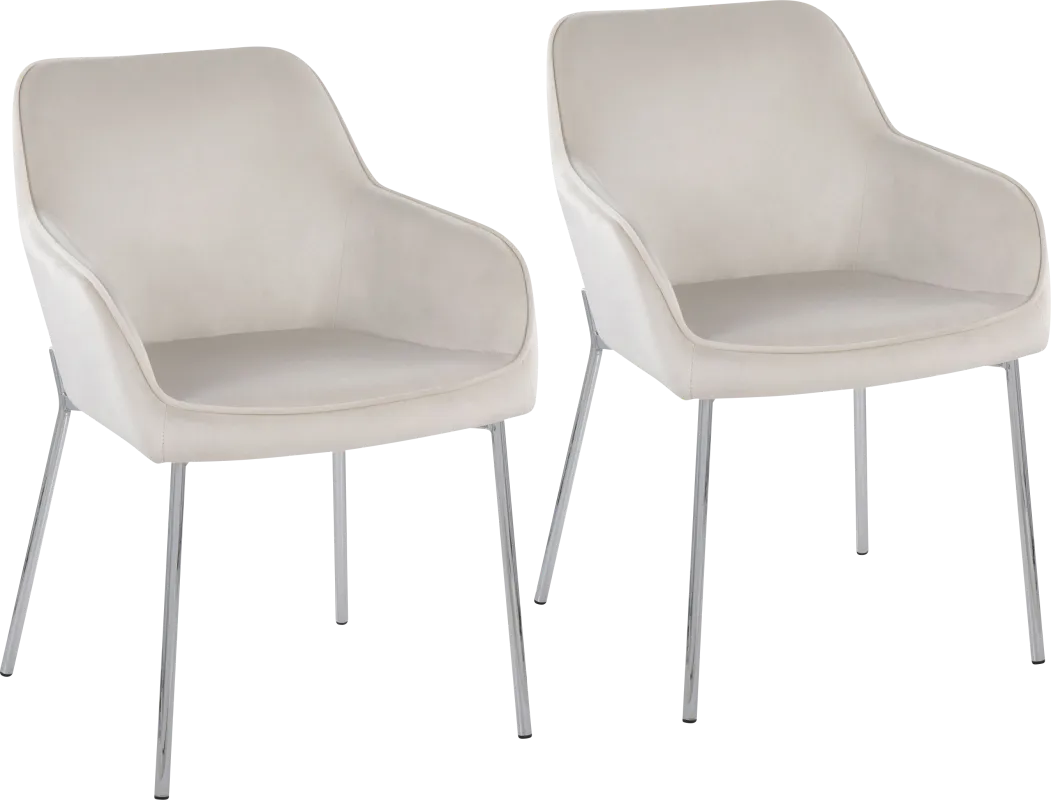 Springmire III Cream Dining Chair Set of 2