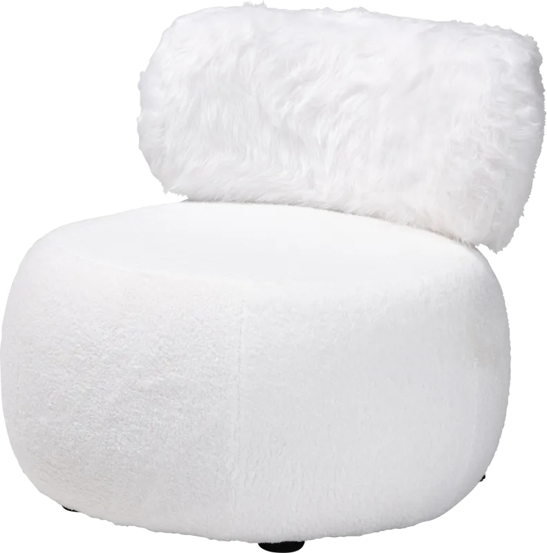 Cabrayla White Accent Chair