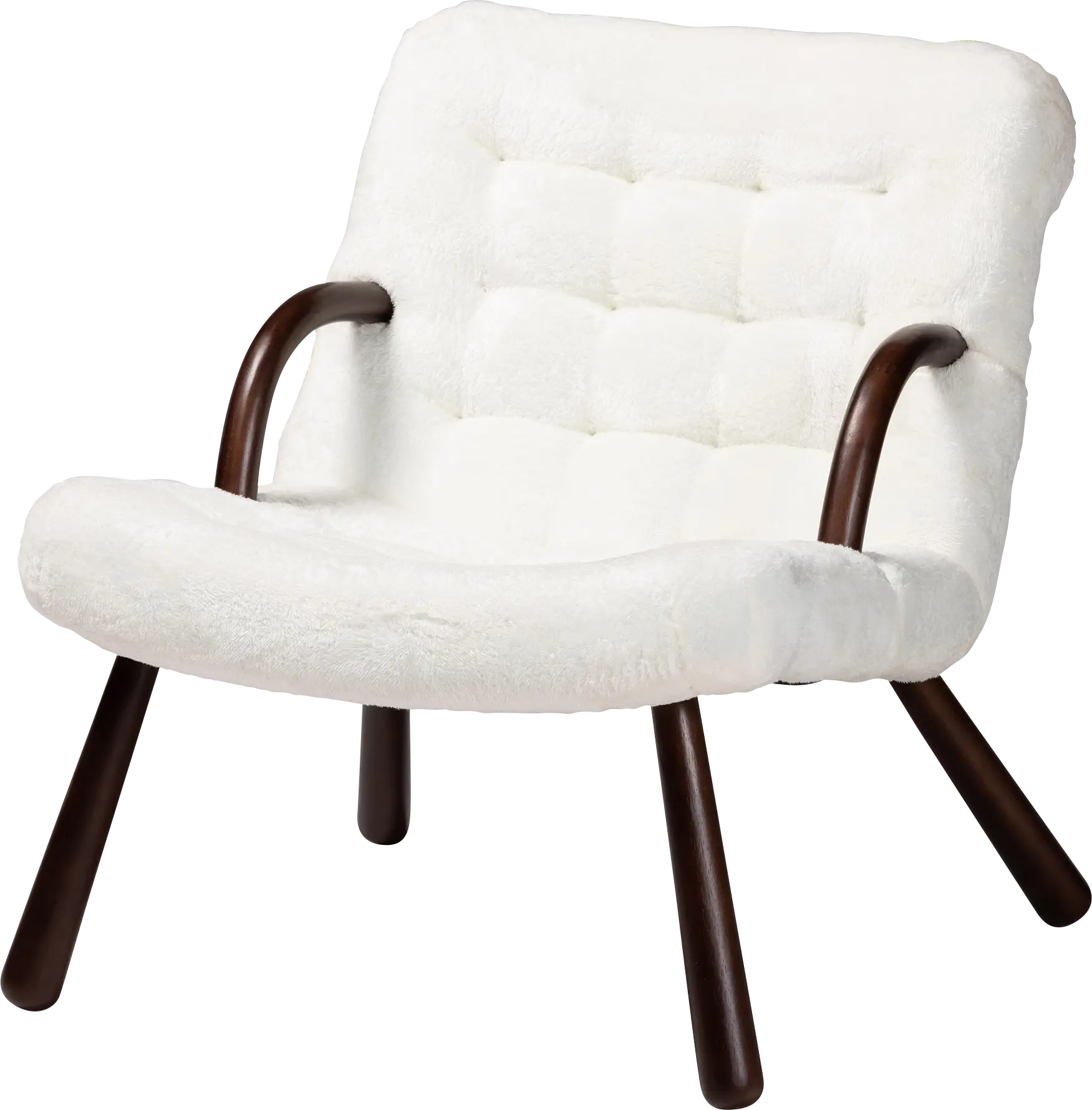 Alyso White Accent Chair