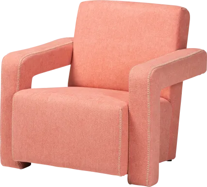 Ediane Light Red Accent Chair