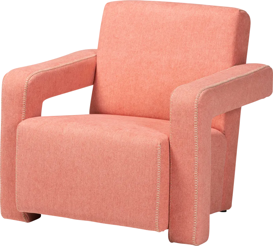 Ediane Light Red Accent Chair