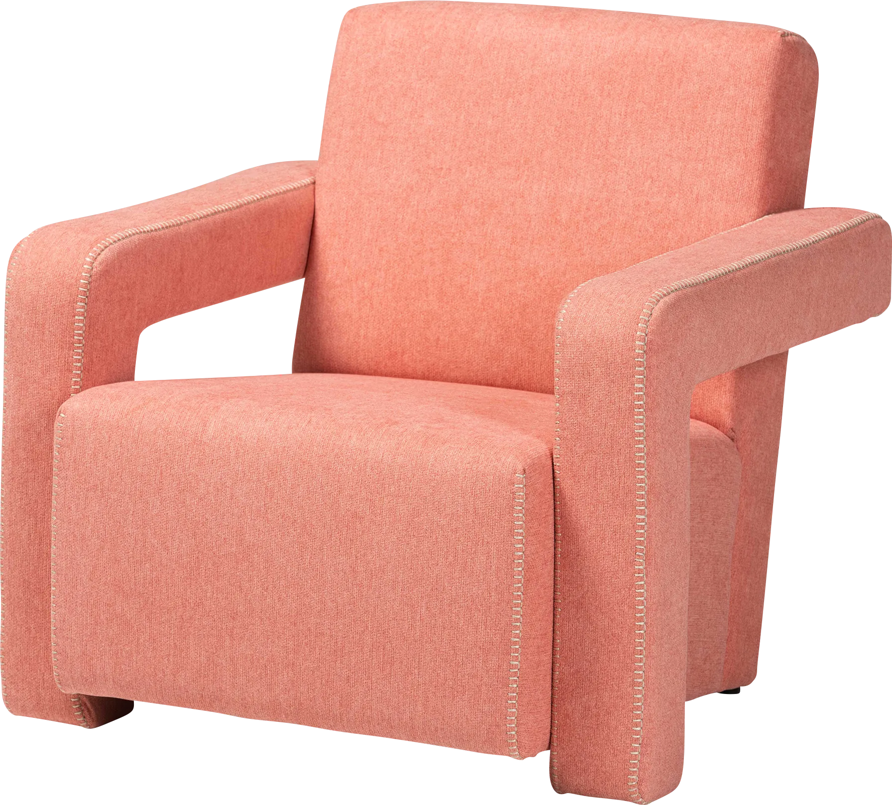 Ediane Light Red Accent Chair - Image 1