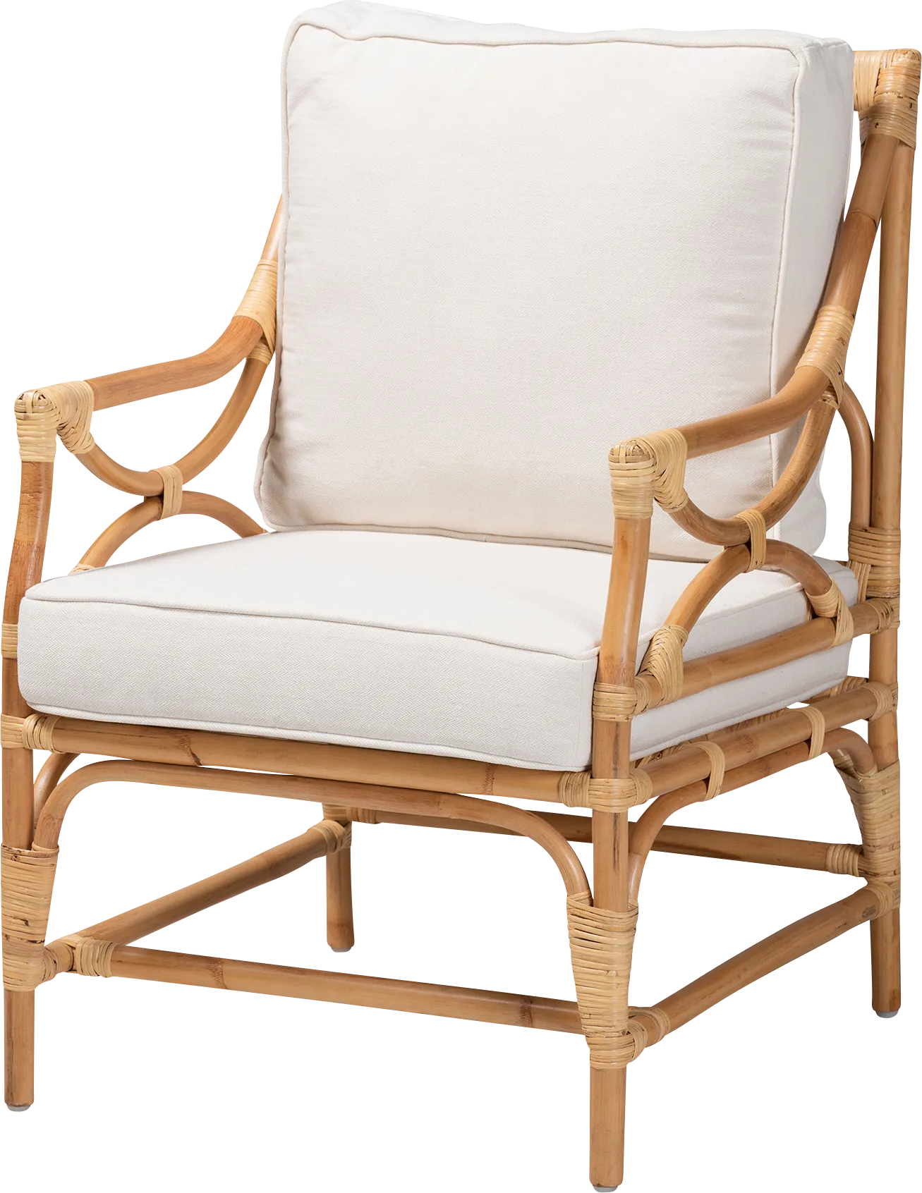 Adonan Natural Arm Chair - Image 1