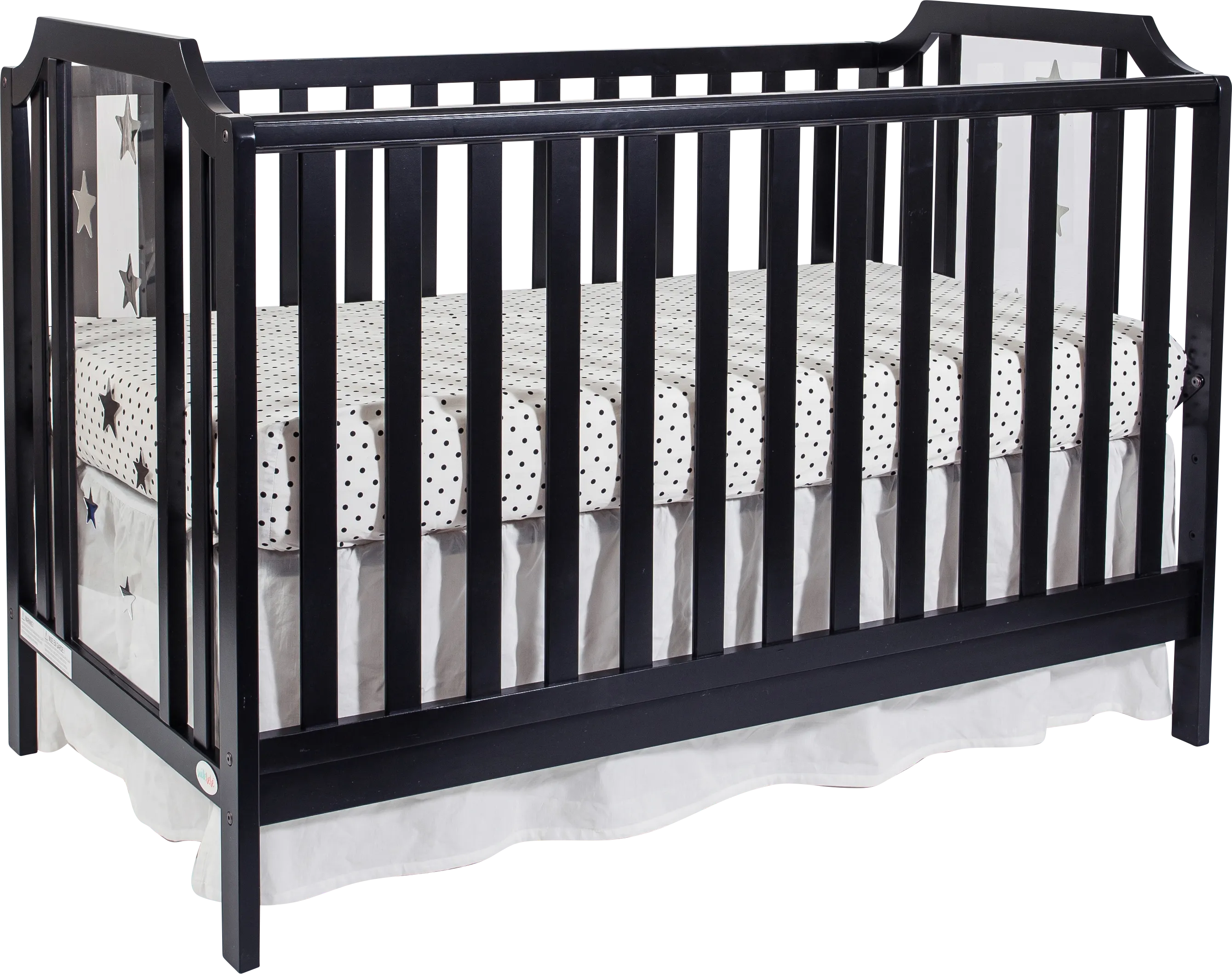 Kids Bazzele Black Convertible Crib - Thumbnail - Image 1