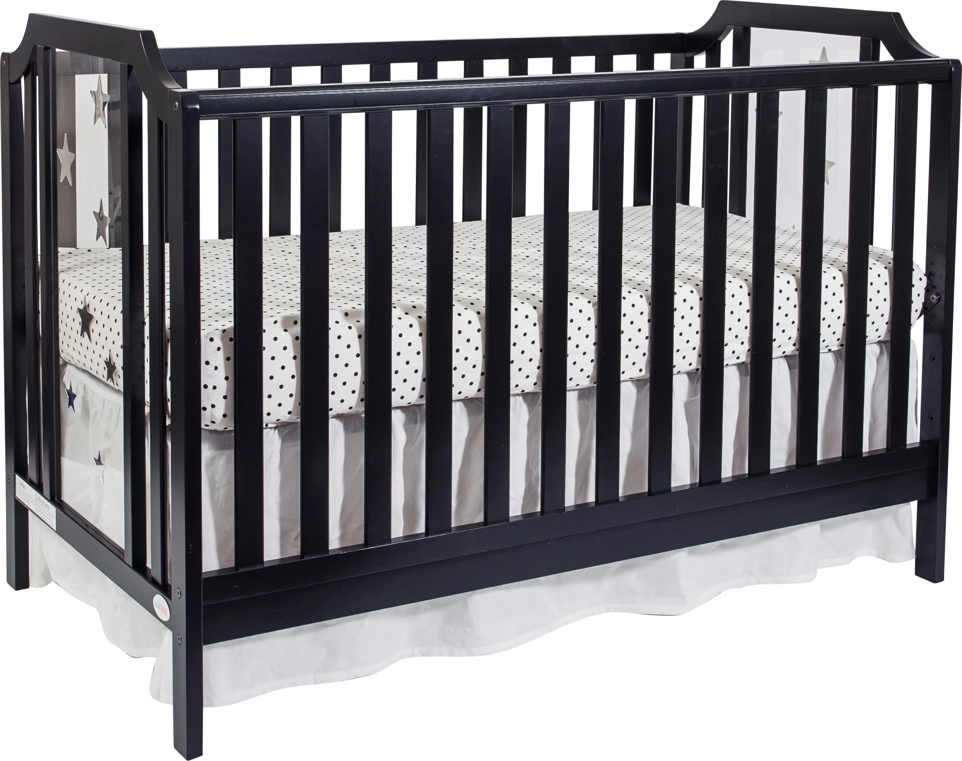 Kids Bazzele Black Convertible Crib - Image 1