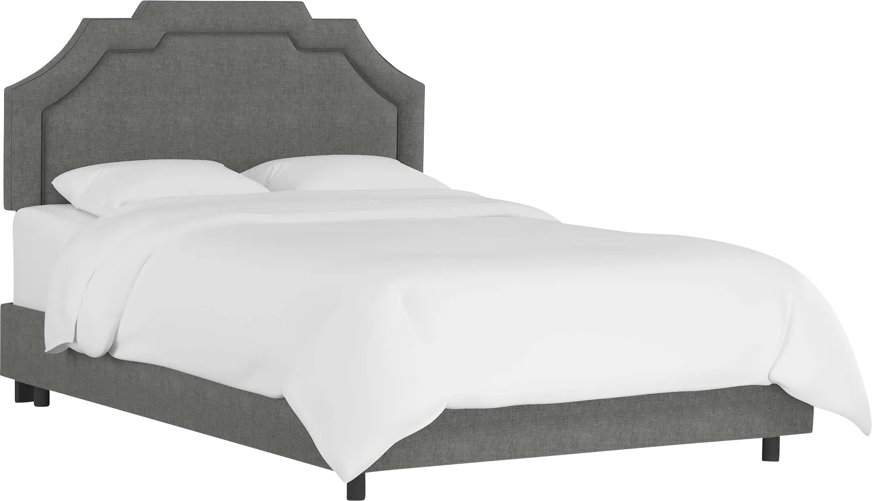 Evarelle I Charcoal Queen Bed - Thumbnail - Image 1