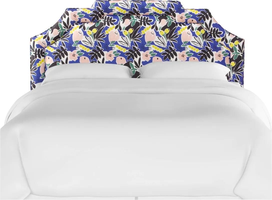 Evarelle II Cobalt Queen Headboard