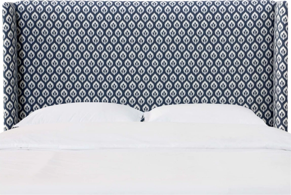 Delorna II Navy Full Headboard