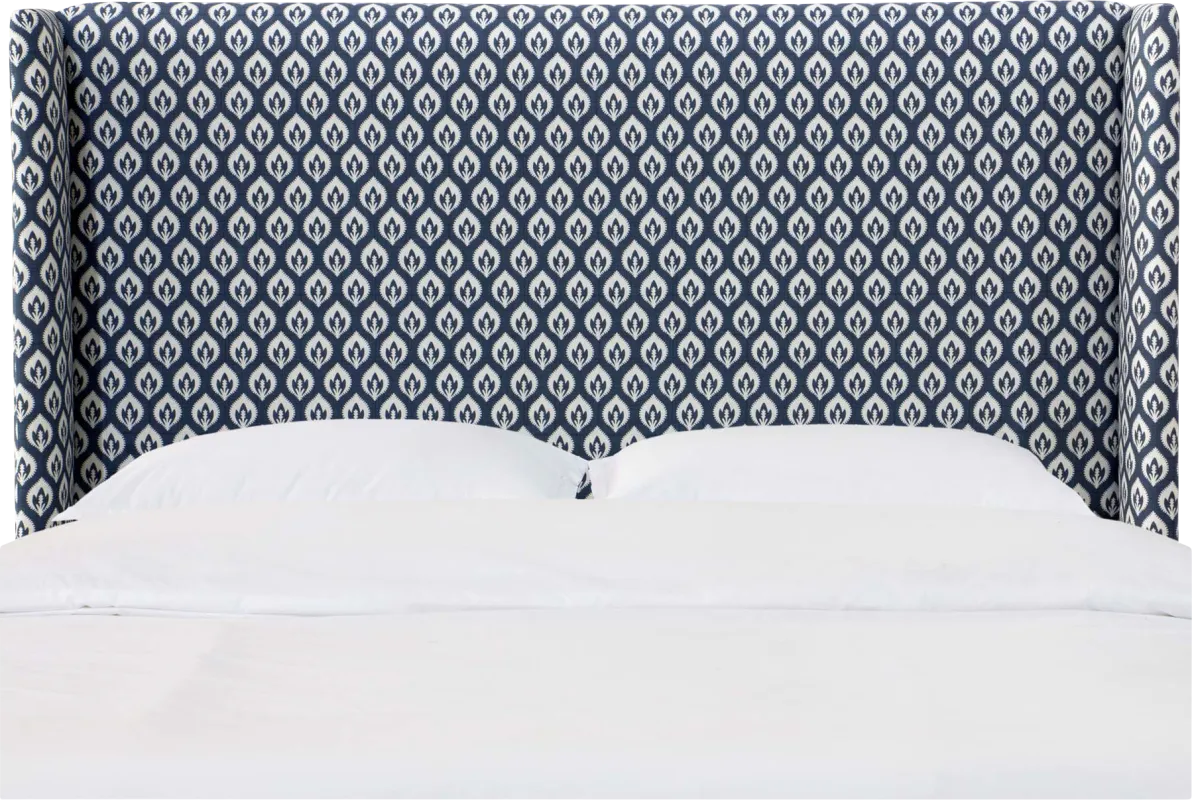 Delorna II Navy Queen Headboard