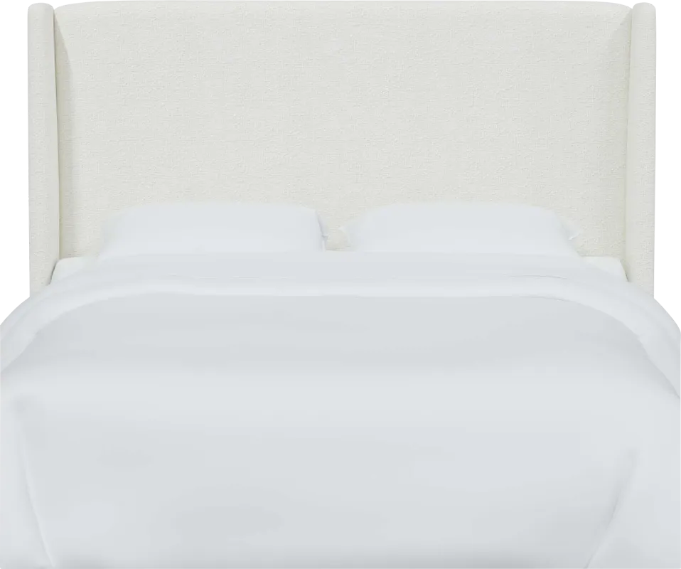 Delorna I White King Headboard