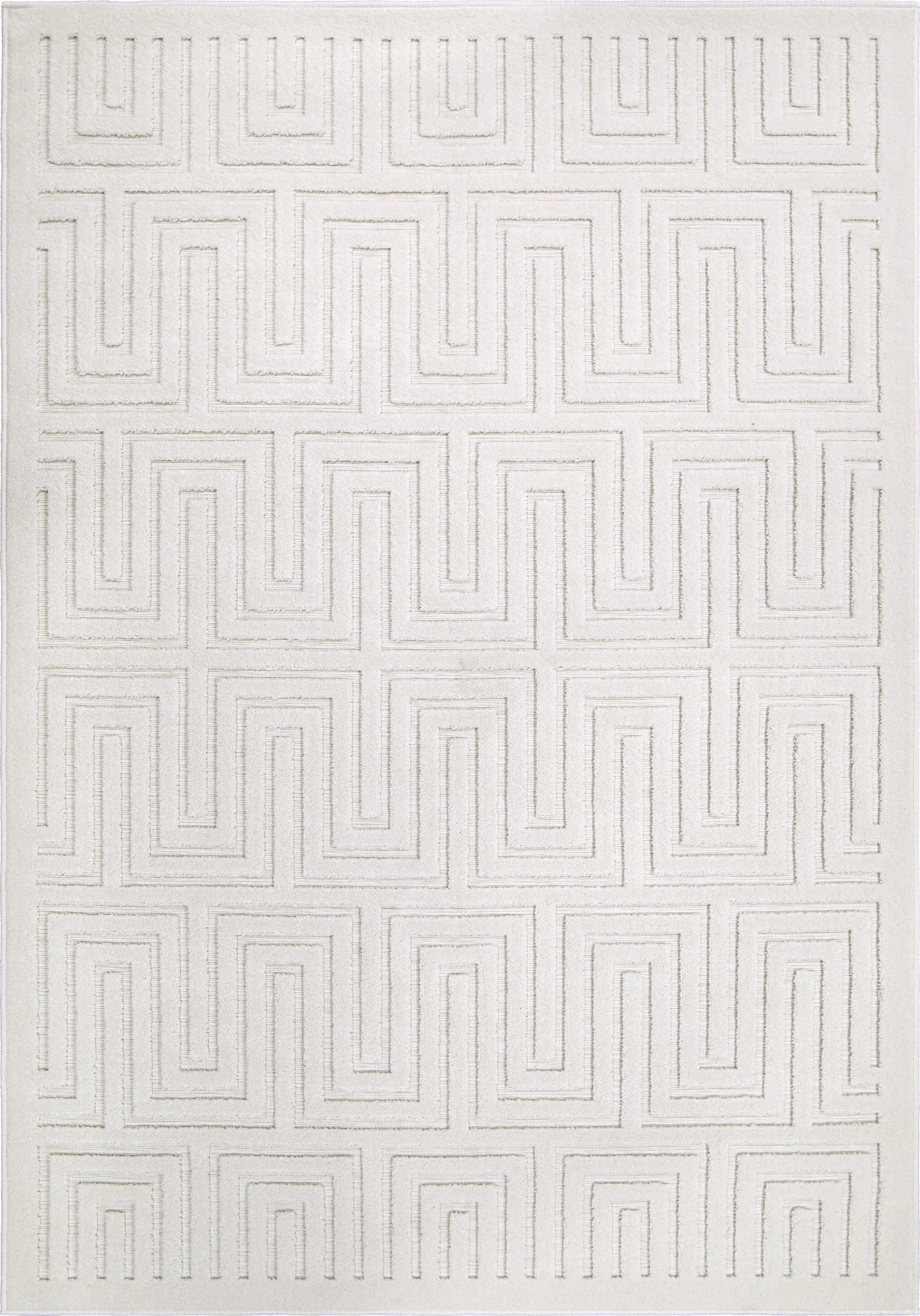 Denbigh White 5'2 x 7'6 Rug - Thumbnail - Image 1