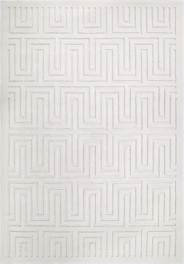 Denbigh White 5'2 x 7'6 Rug