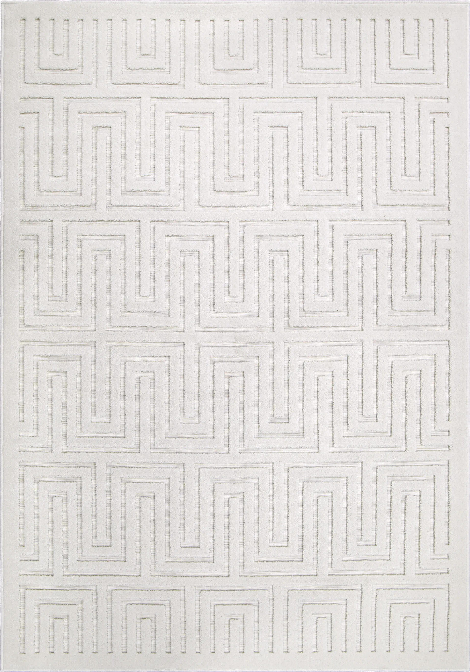 Denbigh White 5'2 x 7'6 Rug - Image 1