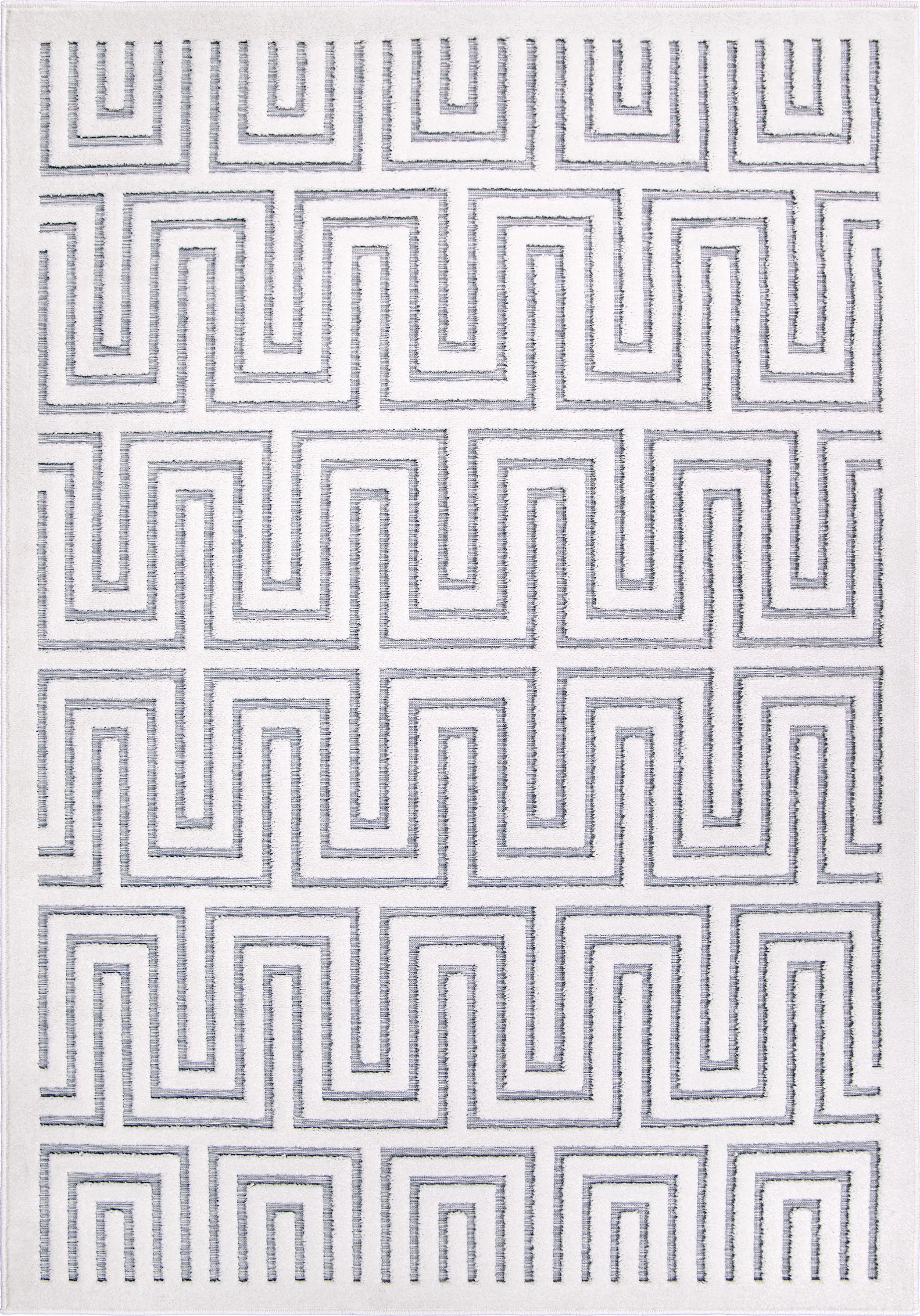Denbigh White/Blue 5'2 x 7'6 Rug - Thumbnail - Image 1