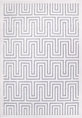 Denbigh White/Blue 5'2 x 7'6 Rug