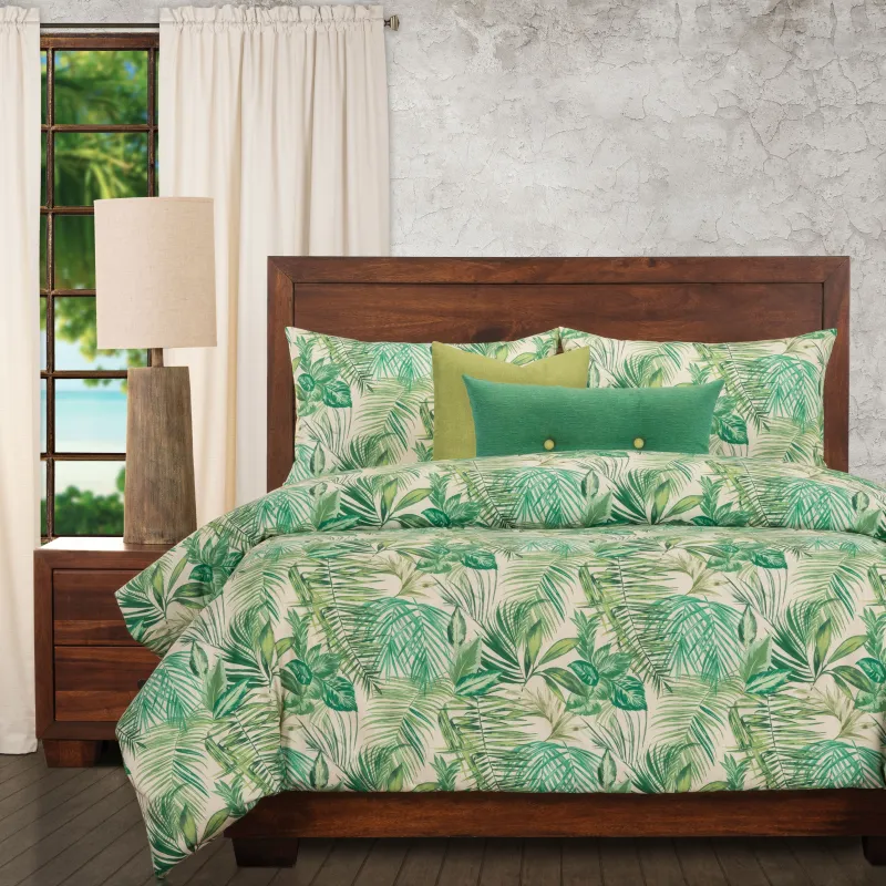 Tonedale Green 6pc King Duvet Cover Set