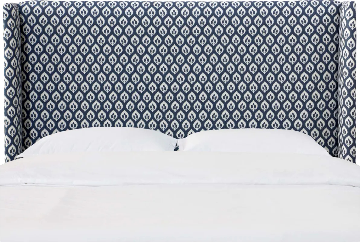 Delorna II Navy California King Headboard