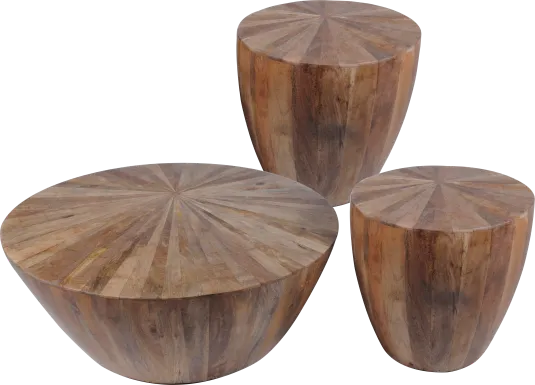 Gunnison Creek Brown 3 Pc Table Set