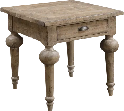 Foubert Taupe End Table