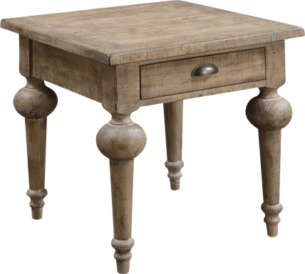 Foubert Taupe End Table