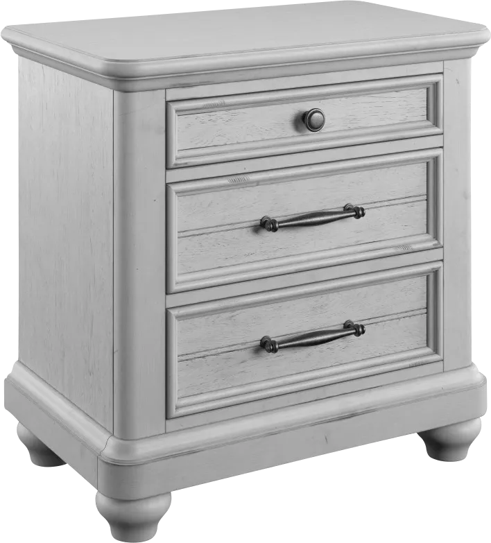 Lilloet Gray Nightstand - Thumbnail - Image 1
