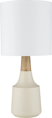 Calcite Circle White Lamp