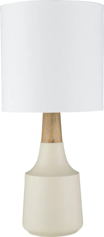 Calcite Circle White Lamp