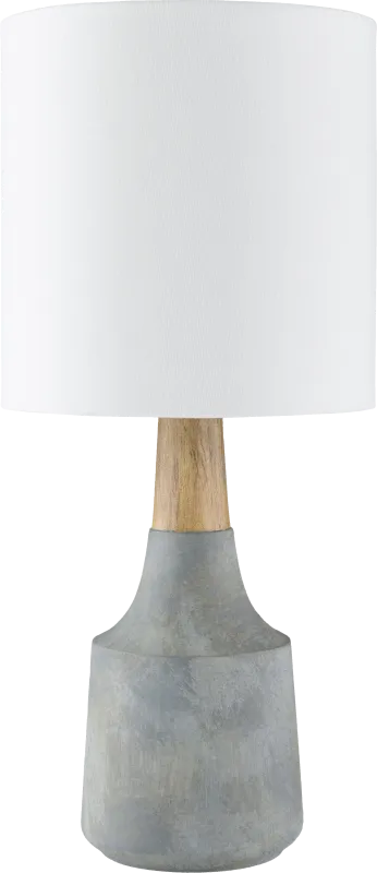 Calcite Circle Blue Lamp