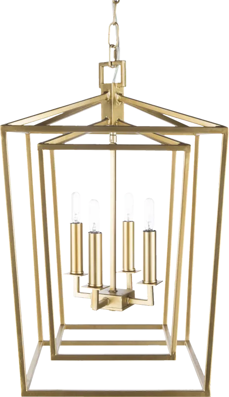 Fryman Point Gold Chandelier